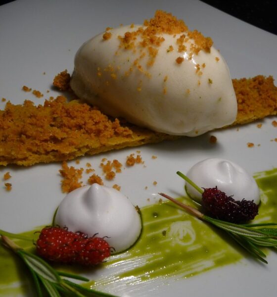 sorbet pêche blanche à l'estragon