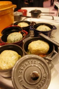 Choux farci au foie gras et filet de caille